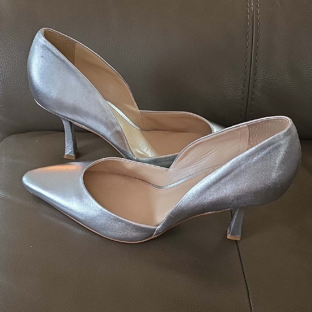 Vince Camuto Shimmering Silver Heels